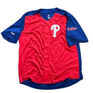 MLB Philadelphia Phillies Button Up Jersey